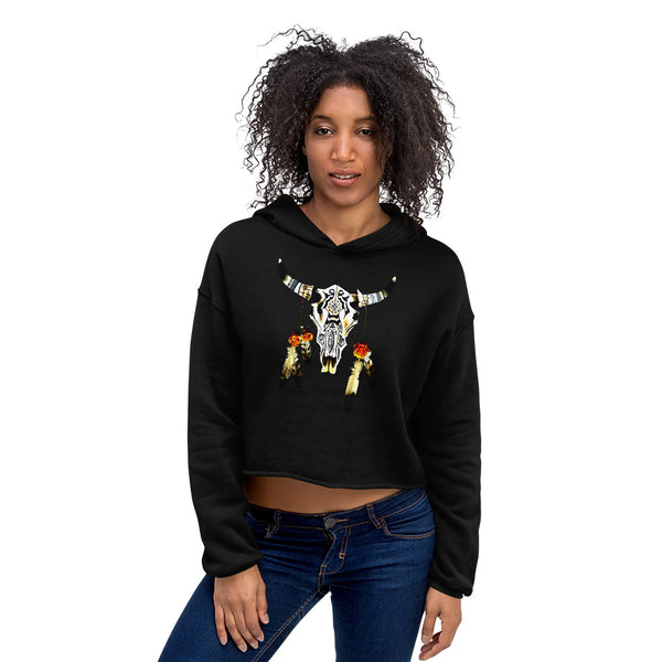 Rose Bull (Crop Hoodie)