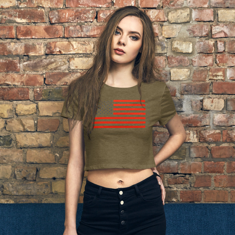 USA Women’s Crop Tee