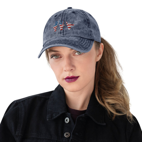 Usa Vintage Cotton Twill Cap